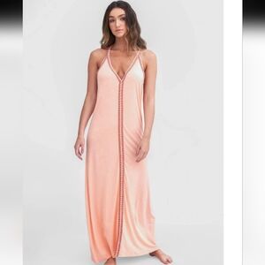 Pitusa Peach Maxi Dress